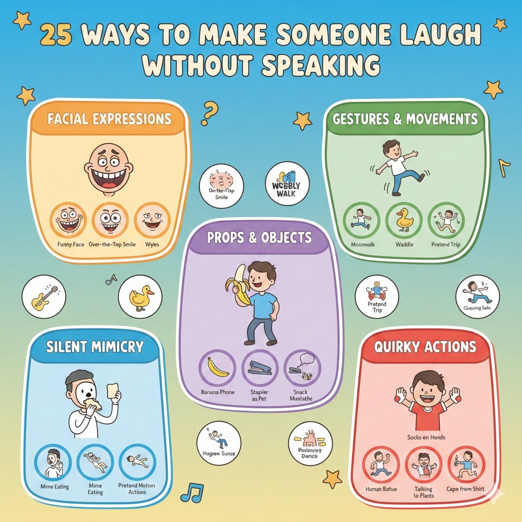 how to make someone laugh without speaking