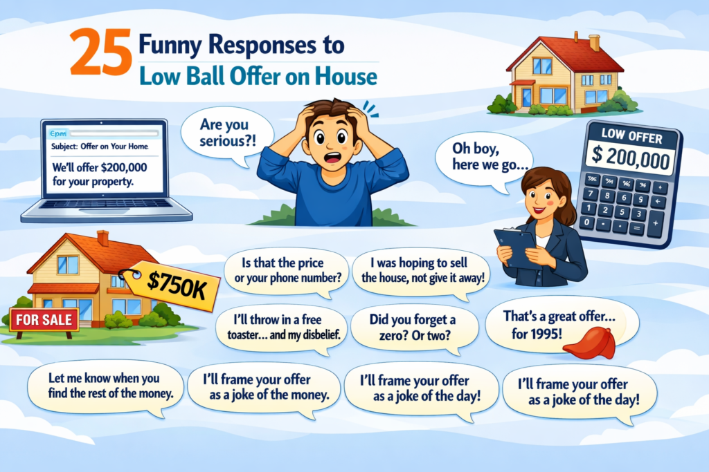 funny responses to low ball offer on house