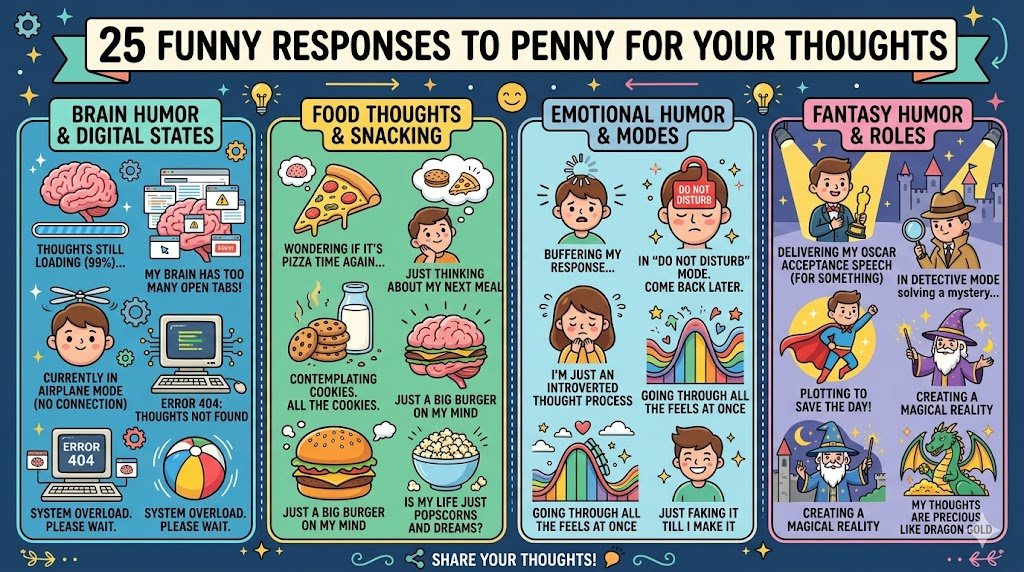 funny responses to penny for your thoughts