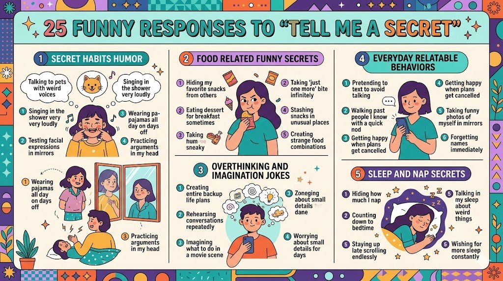 funny responses to tell me a secret