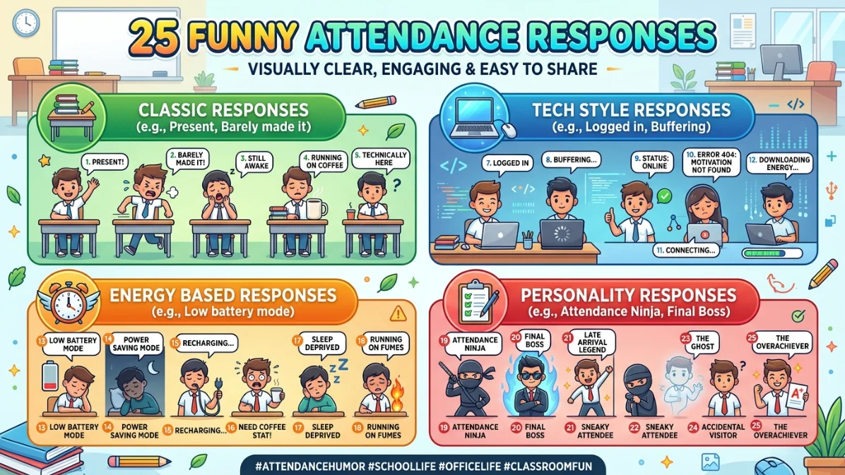 funny attendance responses