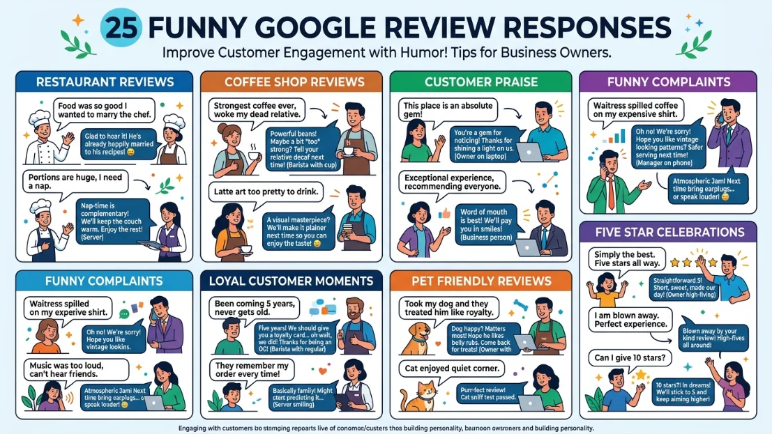 funny google review responses