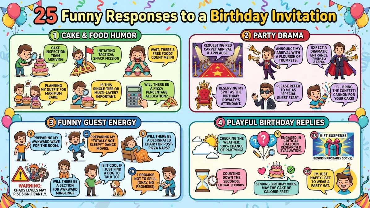 funny responses to a birthday invitation