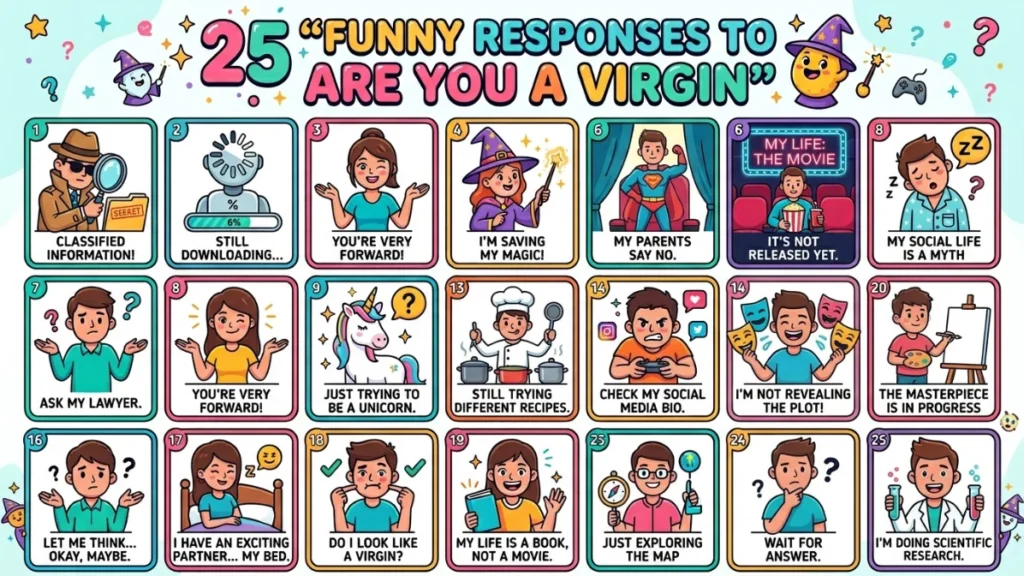 funny responses to are you a virgin
