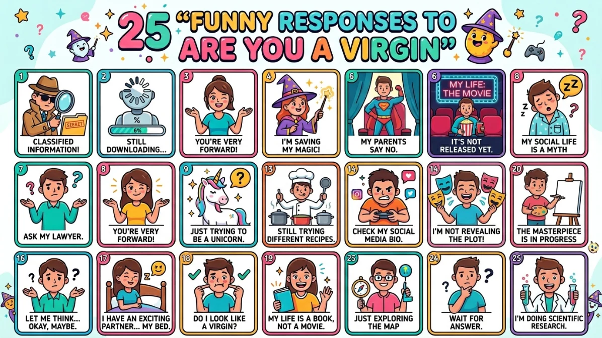 funny responses to are you a virgin