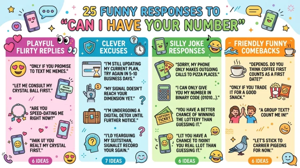funny responses to can I have your number