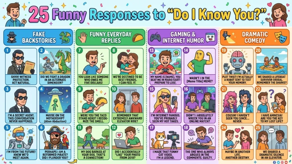 funny responses to do I know you