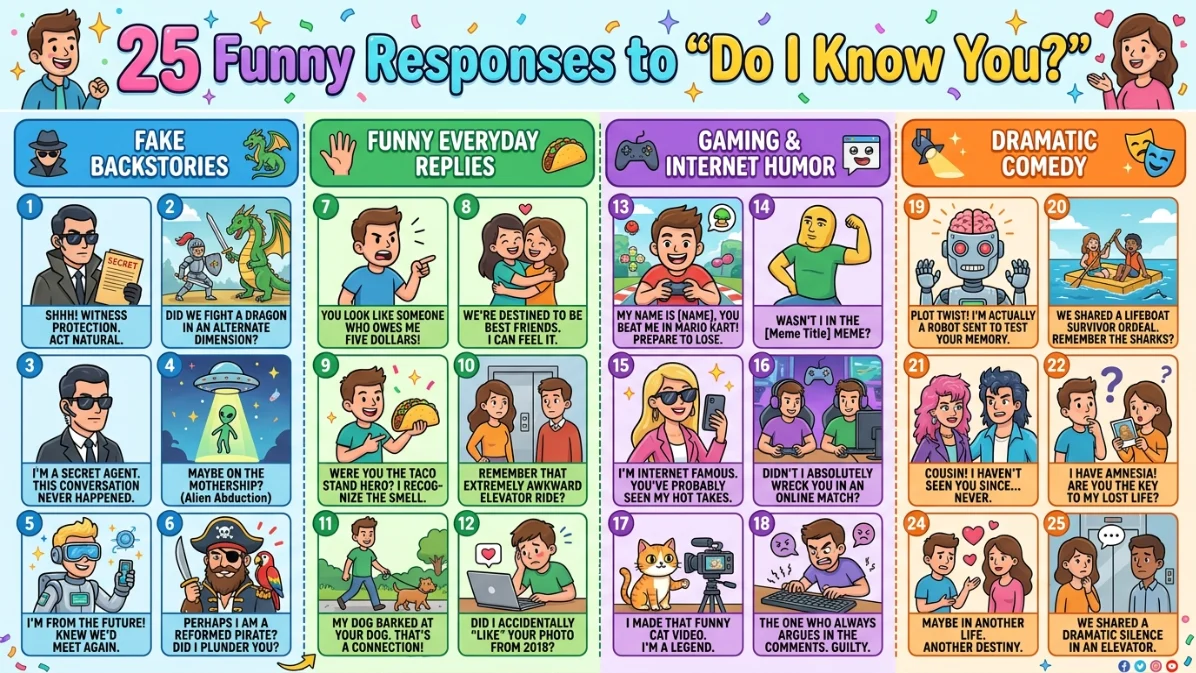 funny responses to do I know you