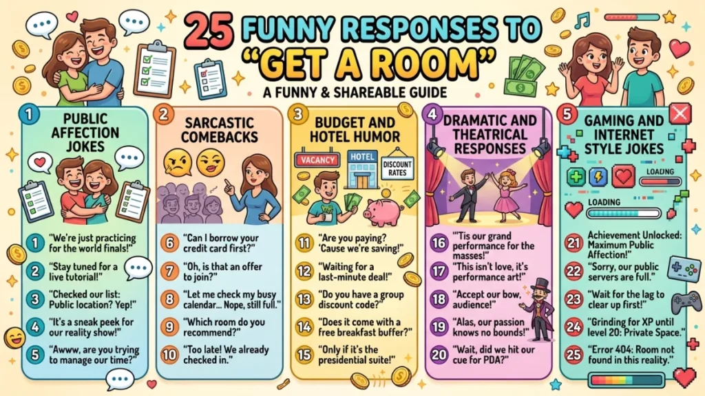 funny responses to get a room
