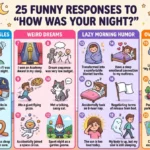 funny responses to how was your night