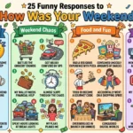 funny responses to how was your weekend