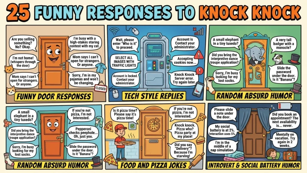 funny responses to knock knock