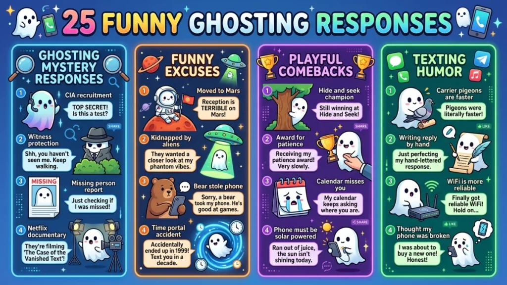 funny ghosting responses