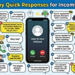 funny quick responses for incoming calls