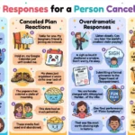 funny responses for a person canceling plans