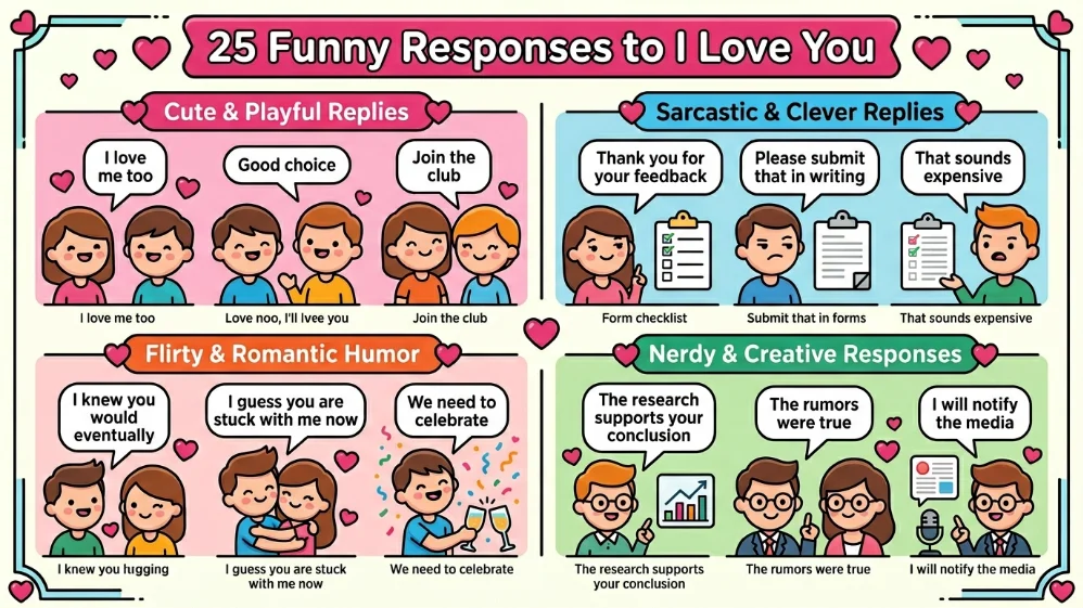 funny responses to I love you