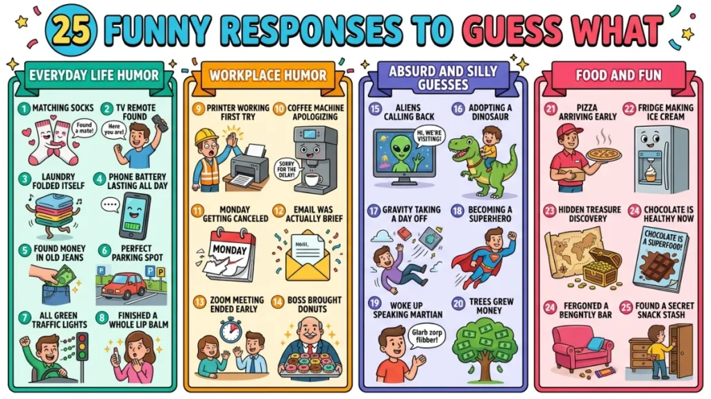 funny responses to guess what