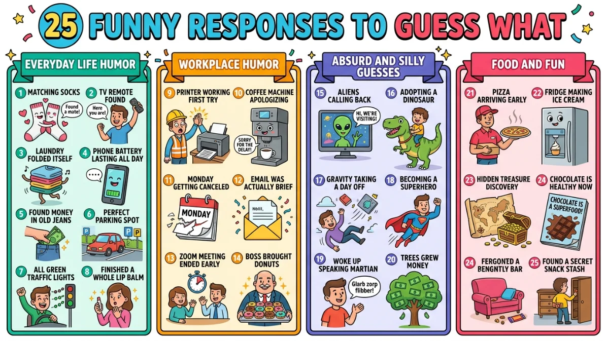 funny responses to guess what