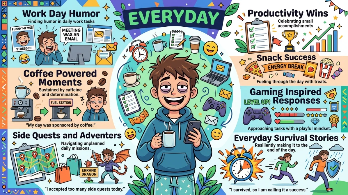 funny responses to how was your day