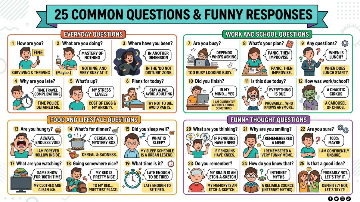 funny responses to questions