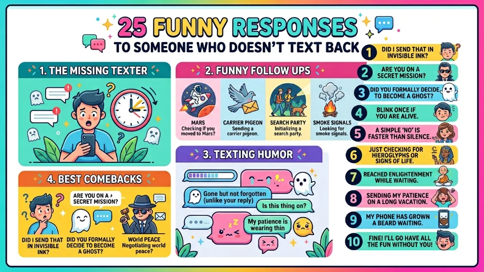 funny responses to someone who doesn’t text back