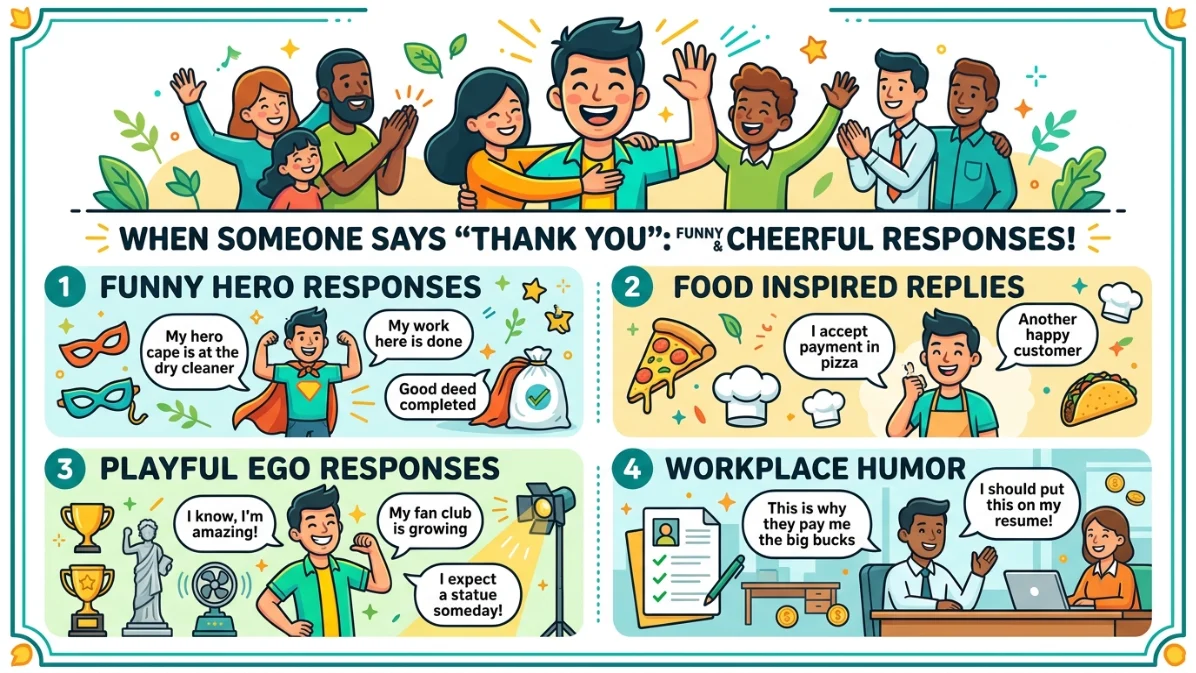 funny responses to thank you