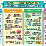 funny responses to what are you looking for