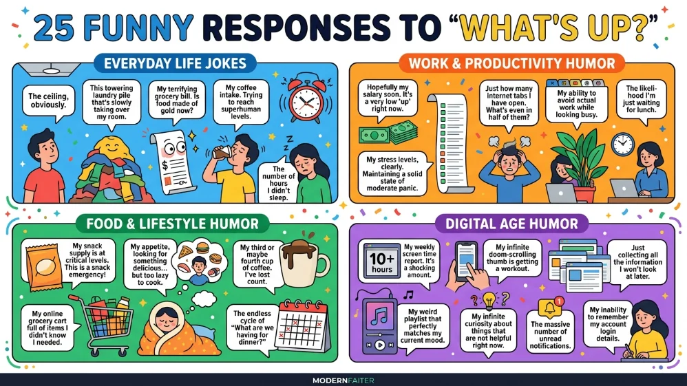 funny responses to whats up