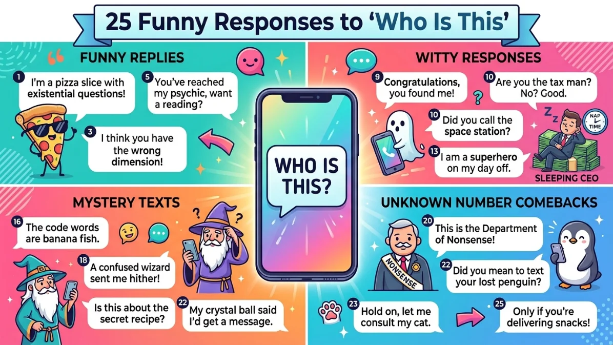 funny responses to who is this