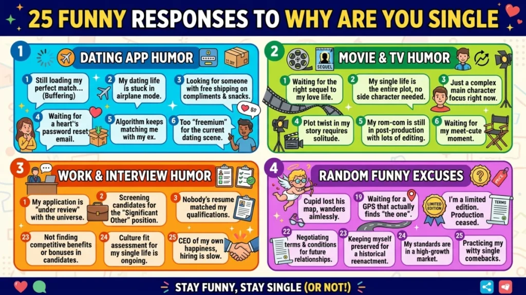 funny responses to why are you single