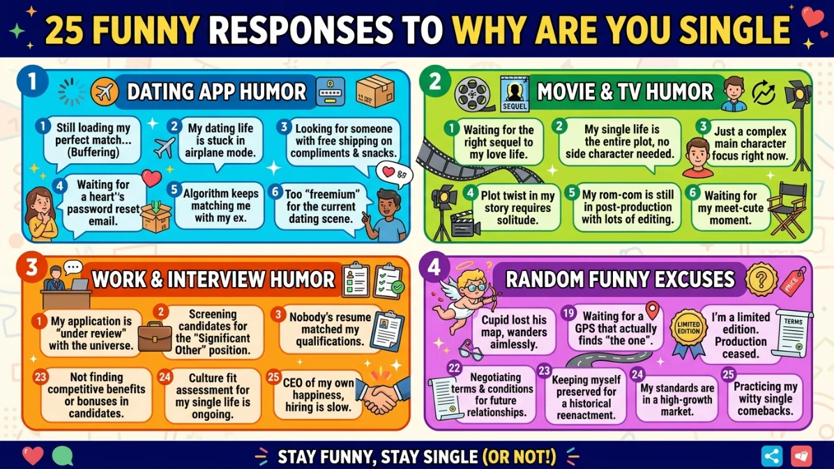 funny responses to why are you single