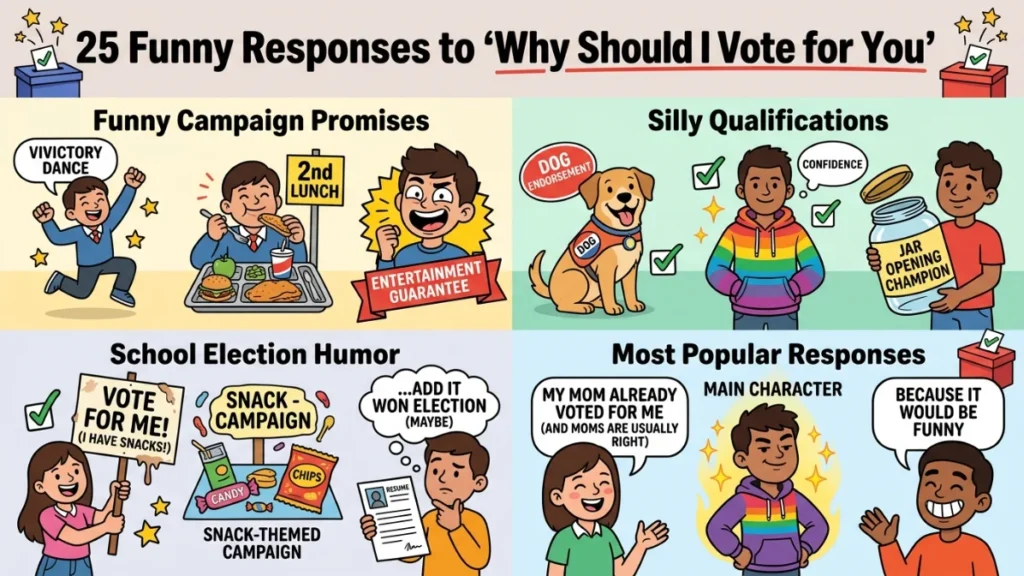 funny responses to why should I vote for you