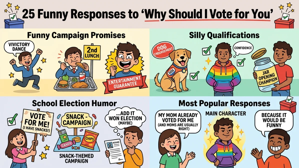 funny responses to why should I vote for you