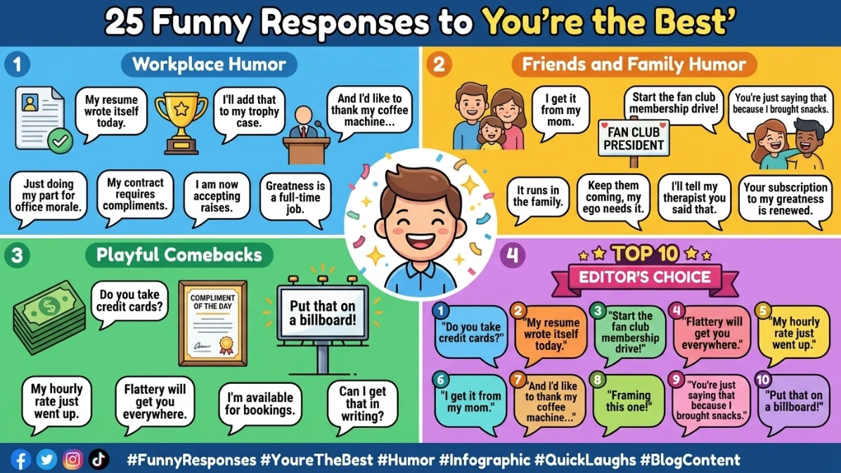 funny responses to you’re the best