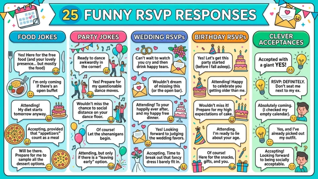 funny rsvp responses