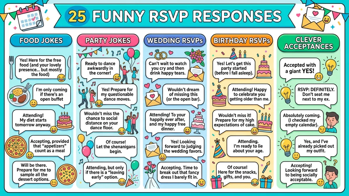 funny rsvp responses
