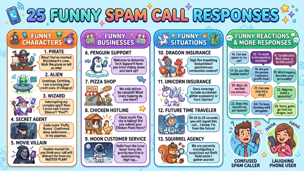 funny spam call responses