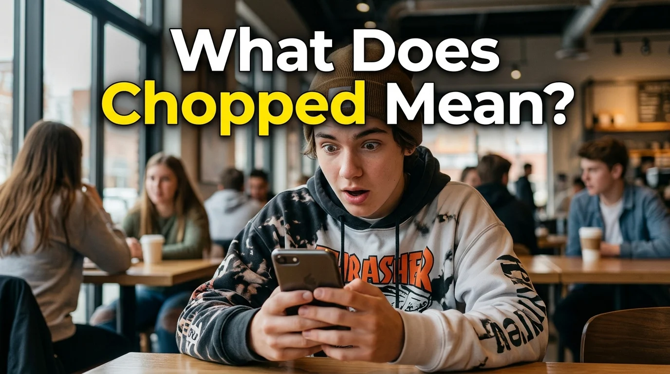 chopped meaning slang
