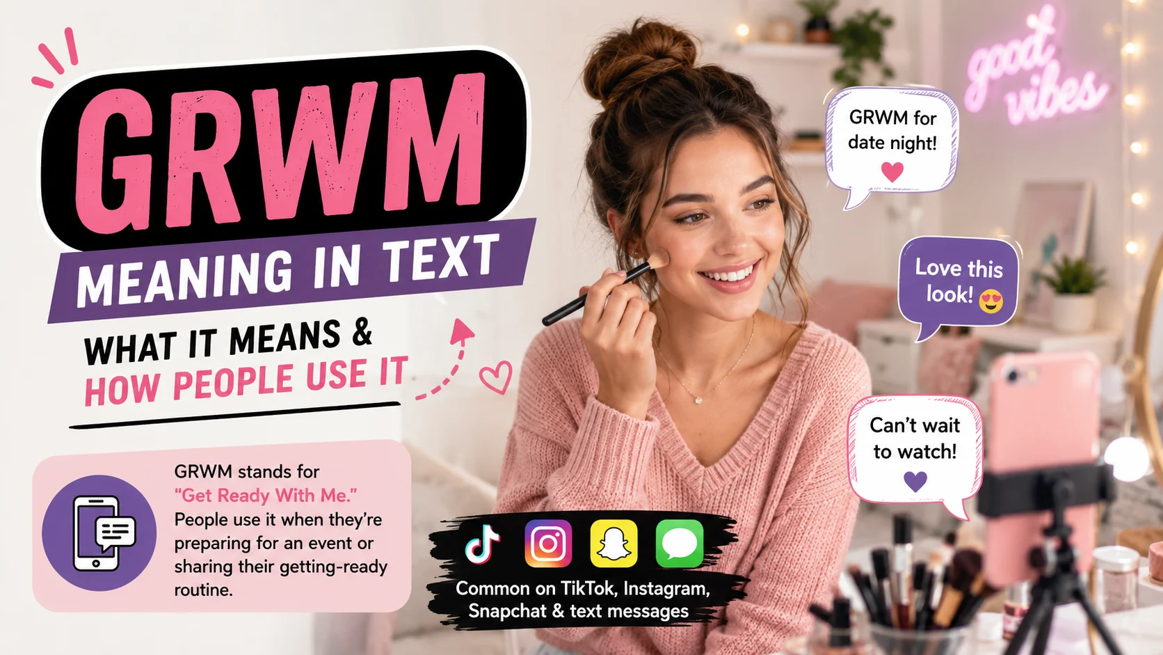 grwm meaning in text