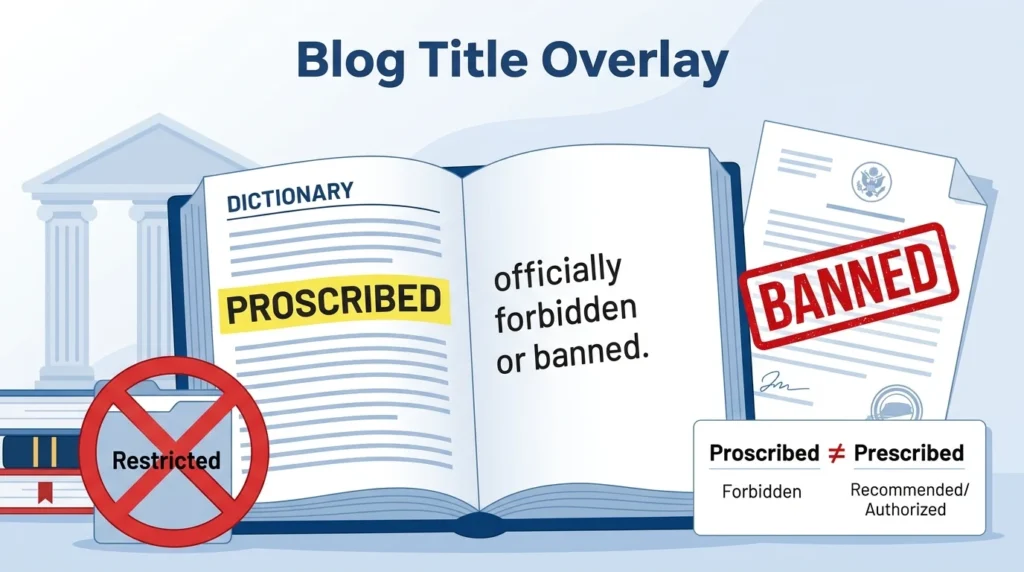 proscribed meaning