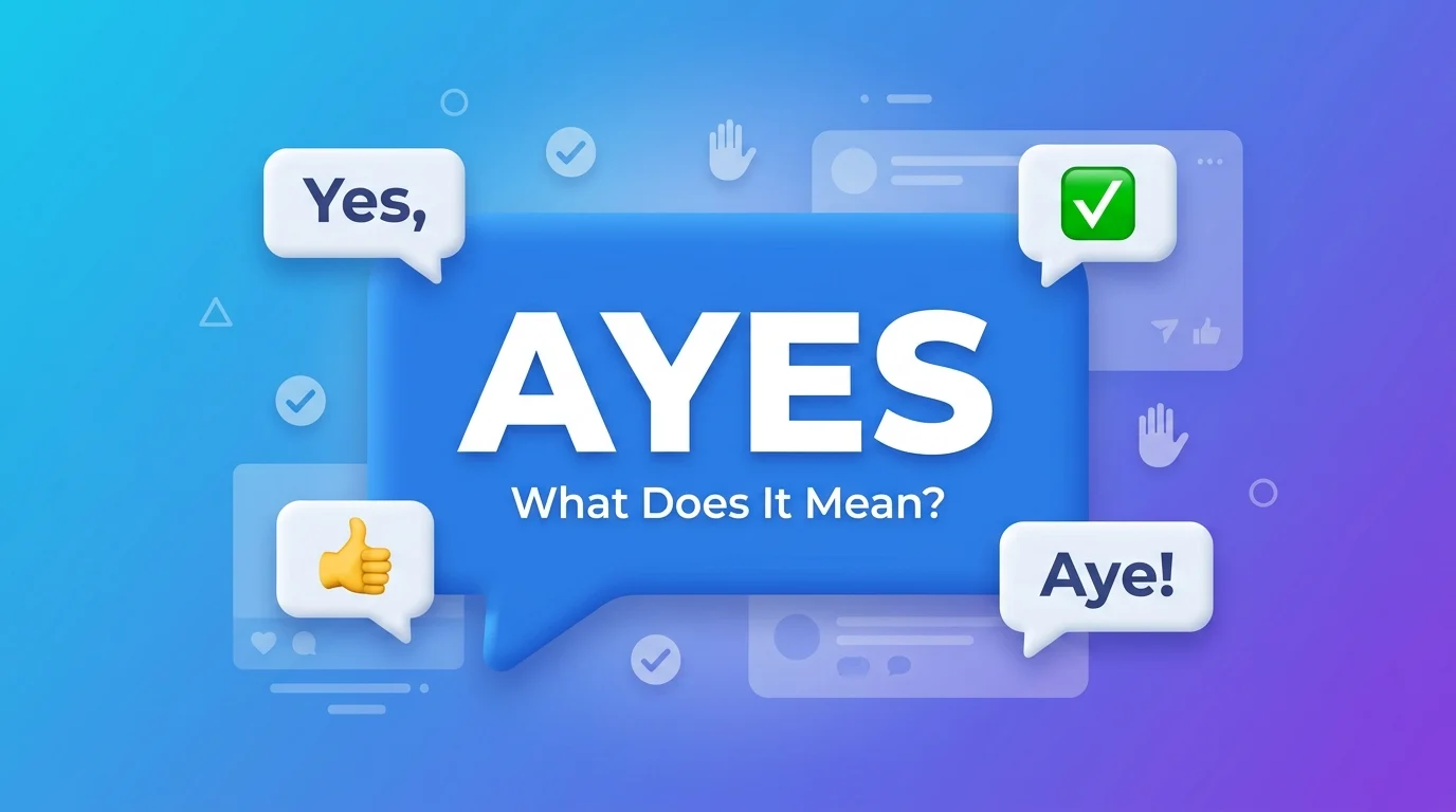 ayes meaning