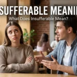 insufferable meaning