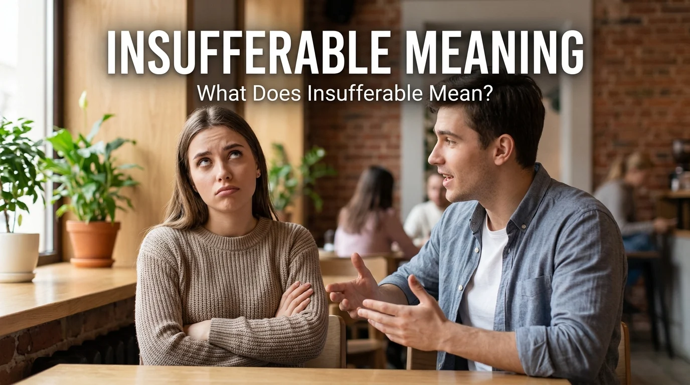 insufferable meaning