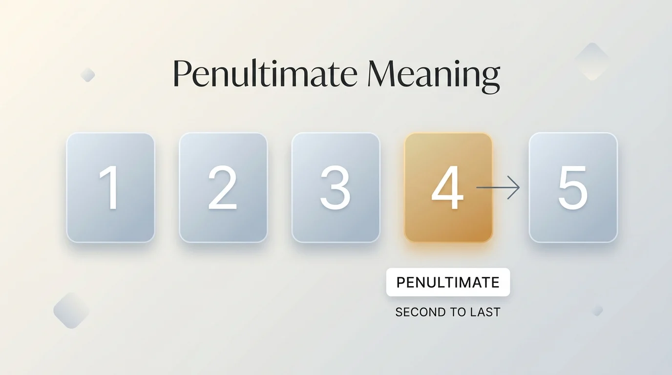 penultimate meaning