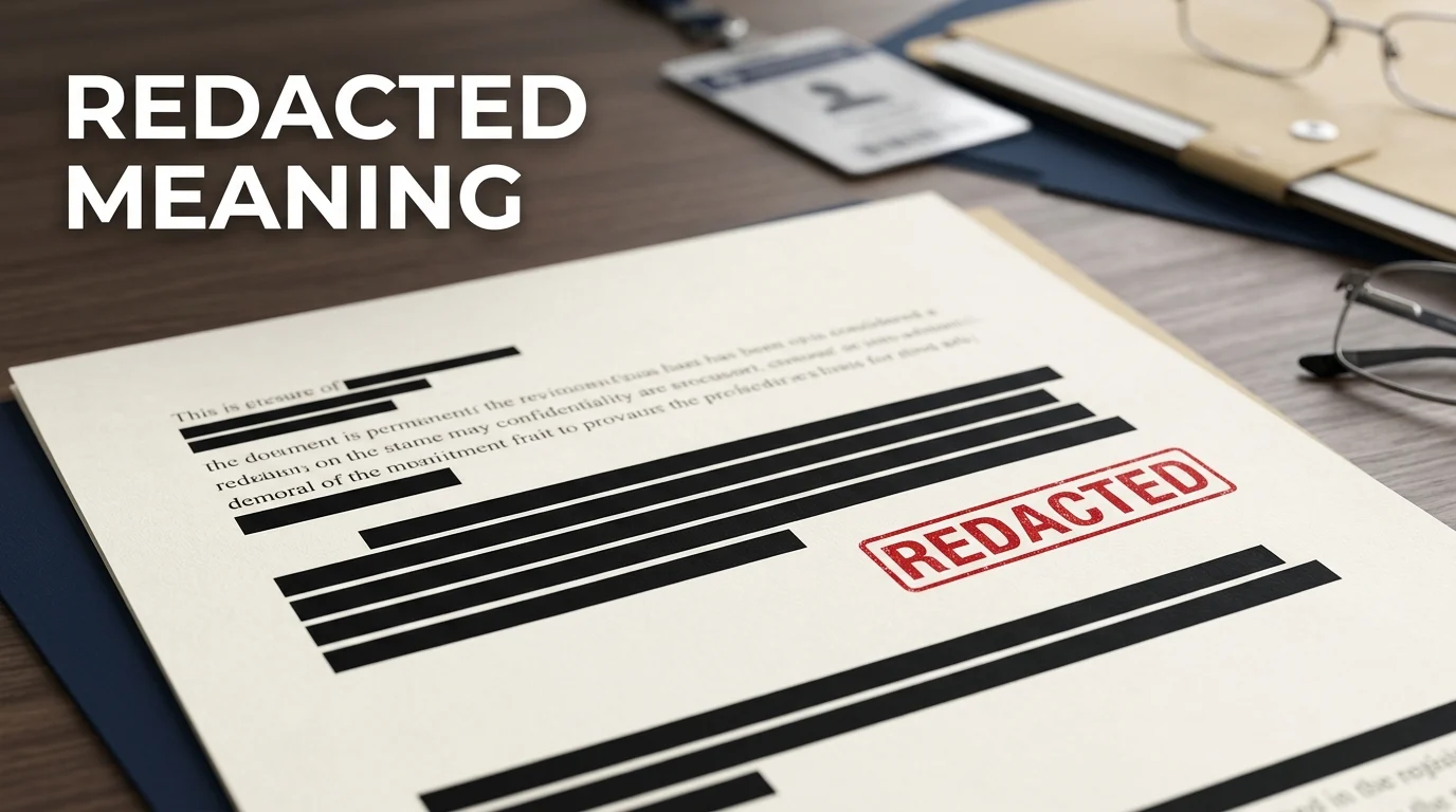 redacted meaning