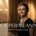 trouper meaning
