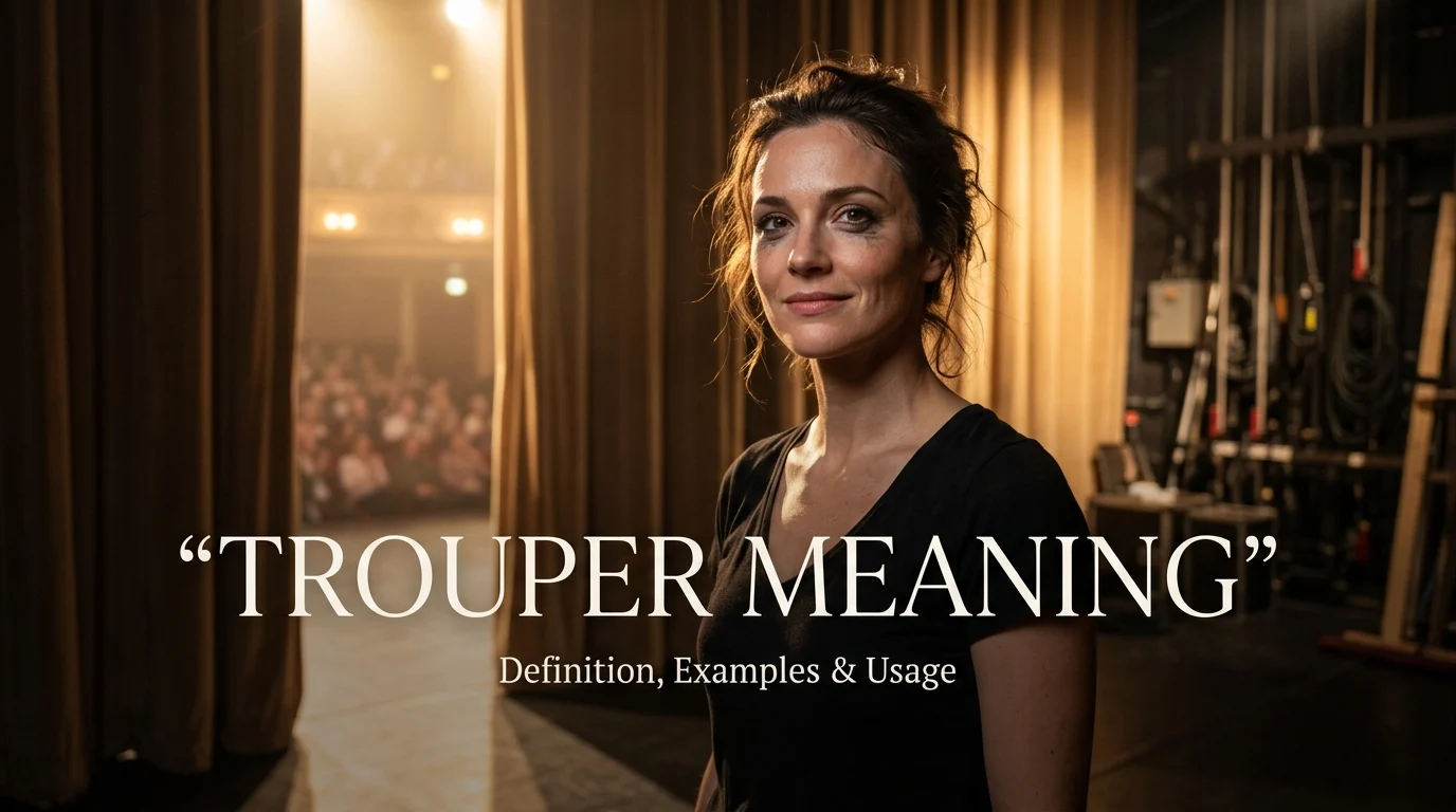 trouper meaning