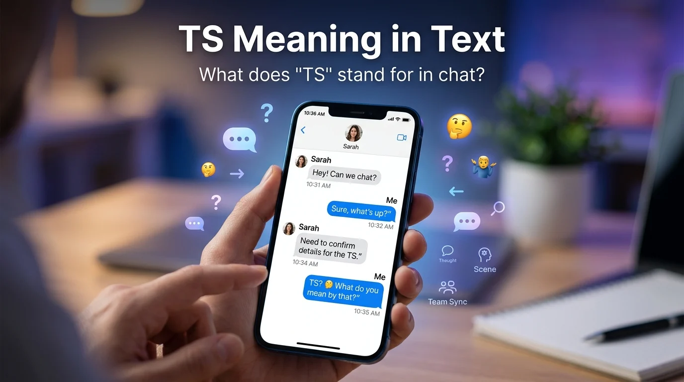 ts meaning in text