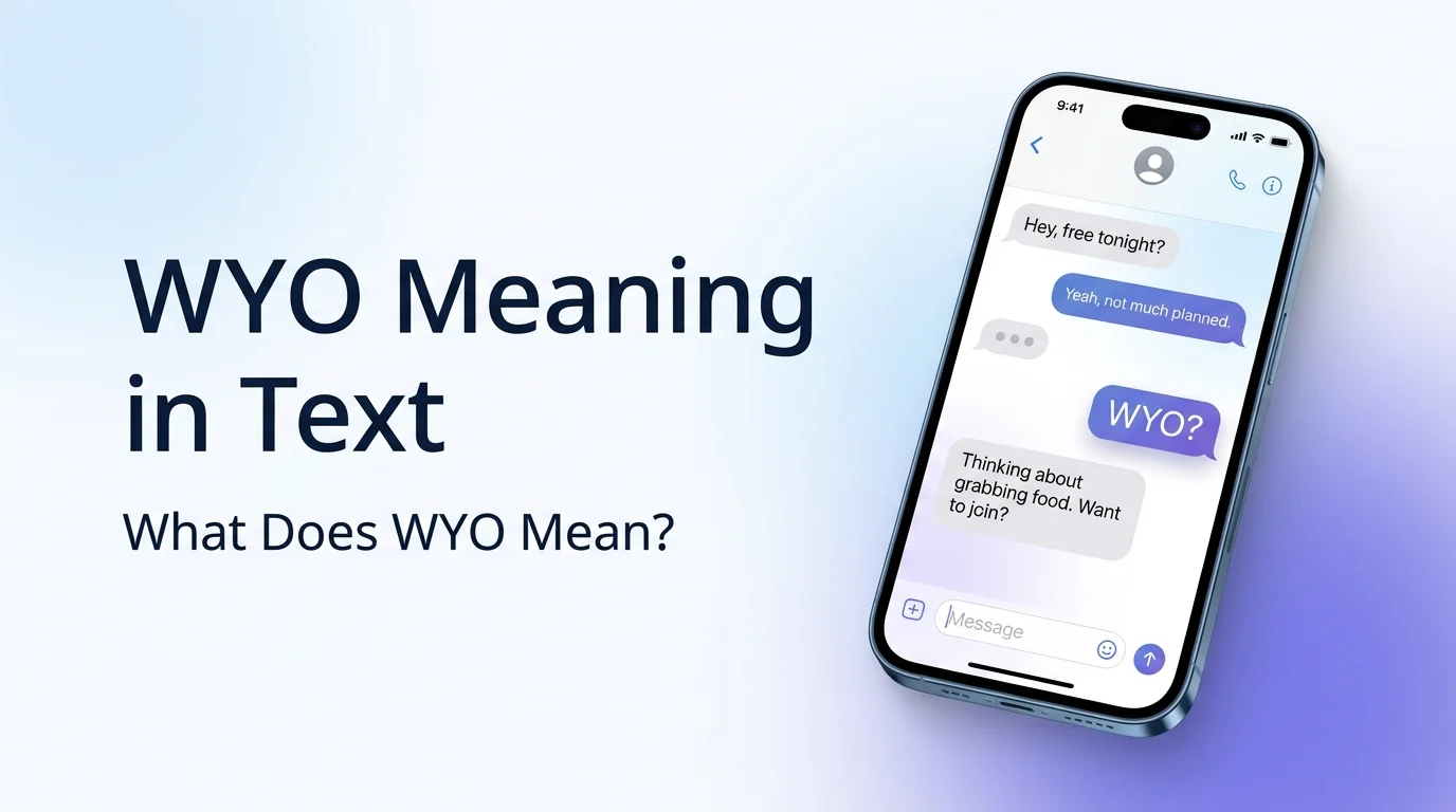 wyo meaning in text